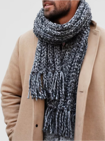Hudson Scarf Crochet Pattern – Quick & Easy Ribbed Scarf for Beginners